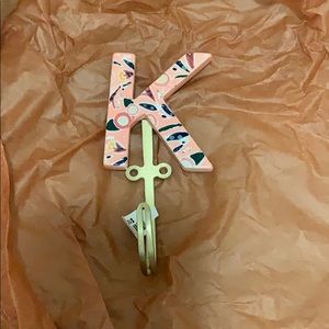 Anthropologie K wall hook